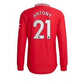 Herren Fußballbekleidung Manchester United Antony #21 Heimtrikot 2022-23 Langarm